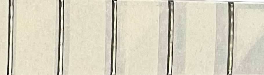 Frets before polishing